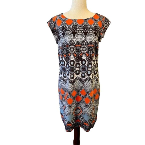 EUC Banana Republic Factory Printed Shift Dress Size 4 - Picture 1 of 3